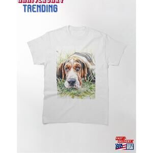 Basset Hound Gentle Eyes Heartwarming Moment Classic Tshirt